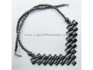 Hematite Beads Paved Style Strands Necklace